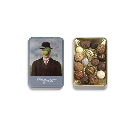 Metalen Doos met Chocolade Truffels, Collectie Magritte